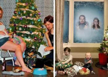 Домашно направени коледни картички от семейство с чувство за хумор! Трябва да ги видиш…