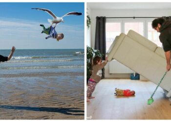 Всеки път когато майката питакак са децата, таткото изпраща такива шокиращи снимки