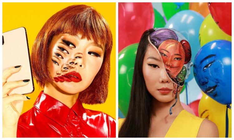 Без фотошоп! Корейка стана известна, превръщайки себе си в оптична илюзия