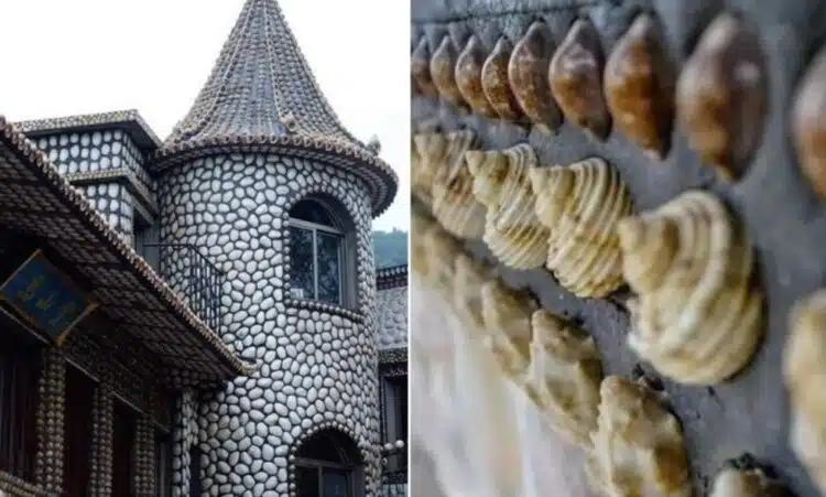 Китаец облепи къщата си с черупки – оказа се местна атракция