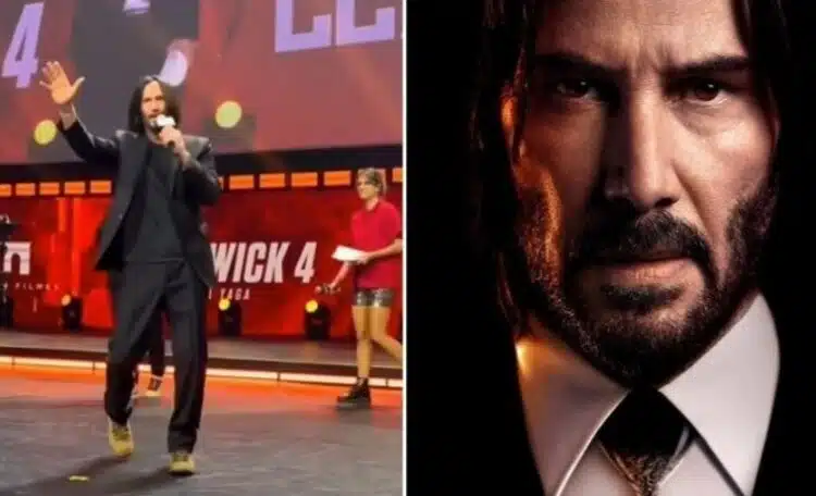 Киану Рийвс коленичи пред феновете си ВИДЕО