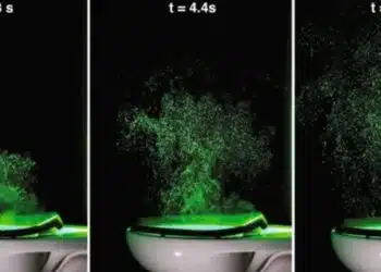 Покрийте капака: учените регистрираха „душ от бактерии“ до 1,5 м височина над тоалетната