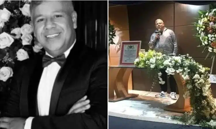 Човек фалшифицира собствената си смърт, за да види кой ще дойде на погребението