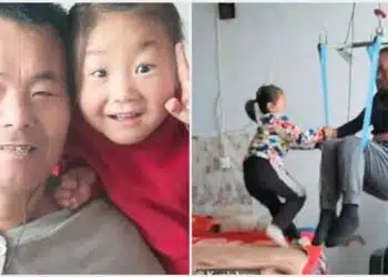 От 4-годишна тя се грижи за парализирания си татко! Майката ги е зарязала! (СНИМКИ)