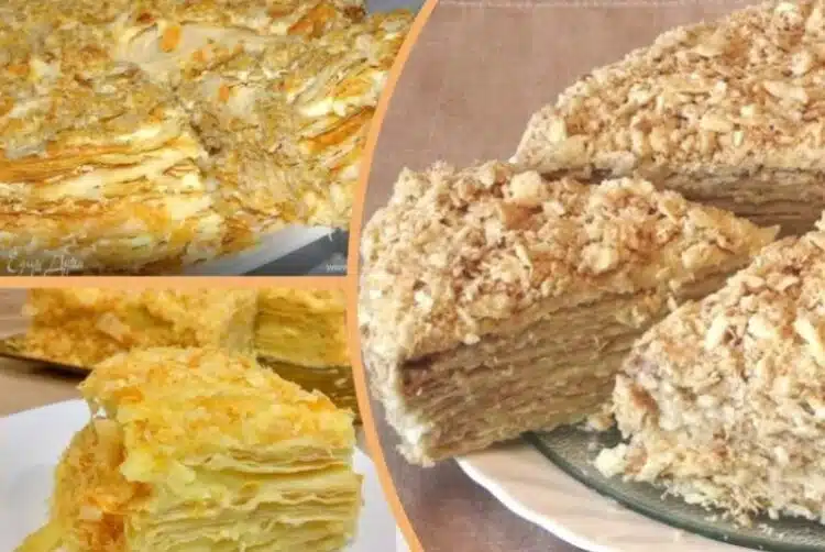 Мързелив десерт „Наполеон“ за 20 минути без фурна