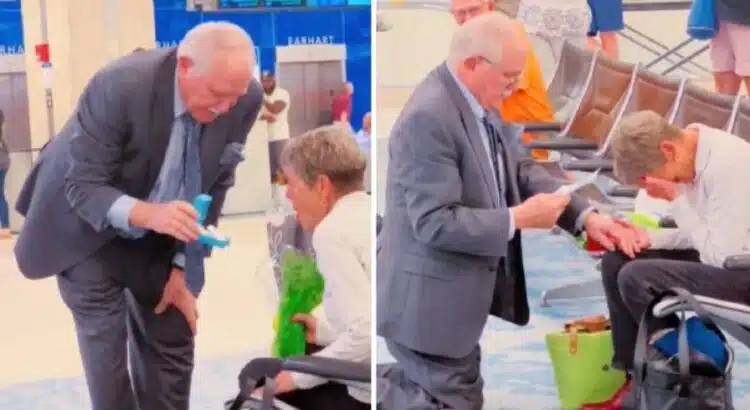 Уникално романтично предложение за брак на летище, стопли сърцата на всички! ВИДЕО