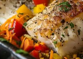 Проста и лесна рецепта за риба със зеленчуци на фурна